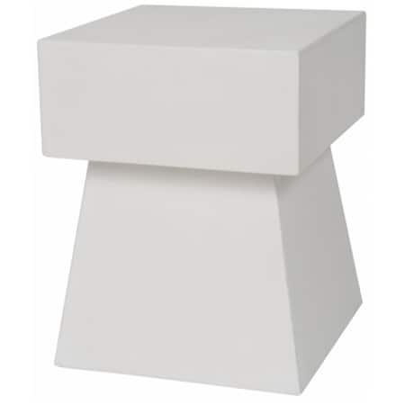 Safavieh Zen Mushroom Concrete Accent Table- Ivory - 18.1 x 13.7 x 13.7 in. VNN1000B